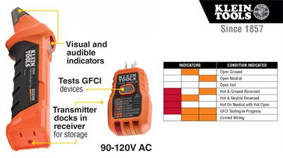 NL-2304-KleinToolsDigitalCircuit Breaker Finder NL-2304-KleinToolsDigitalCircuit Breaker Finder